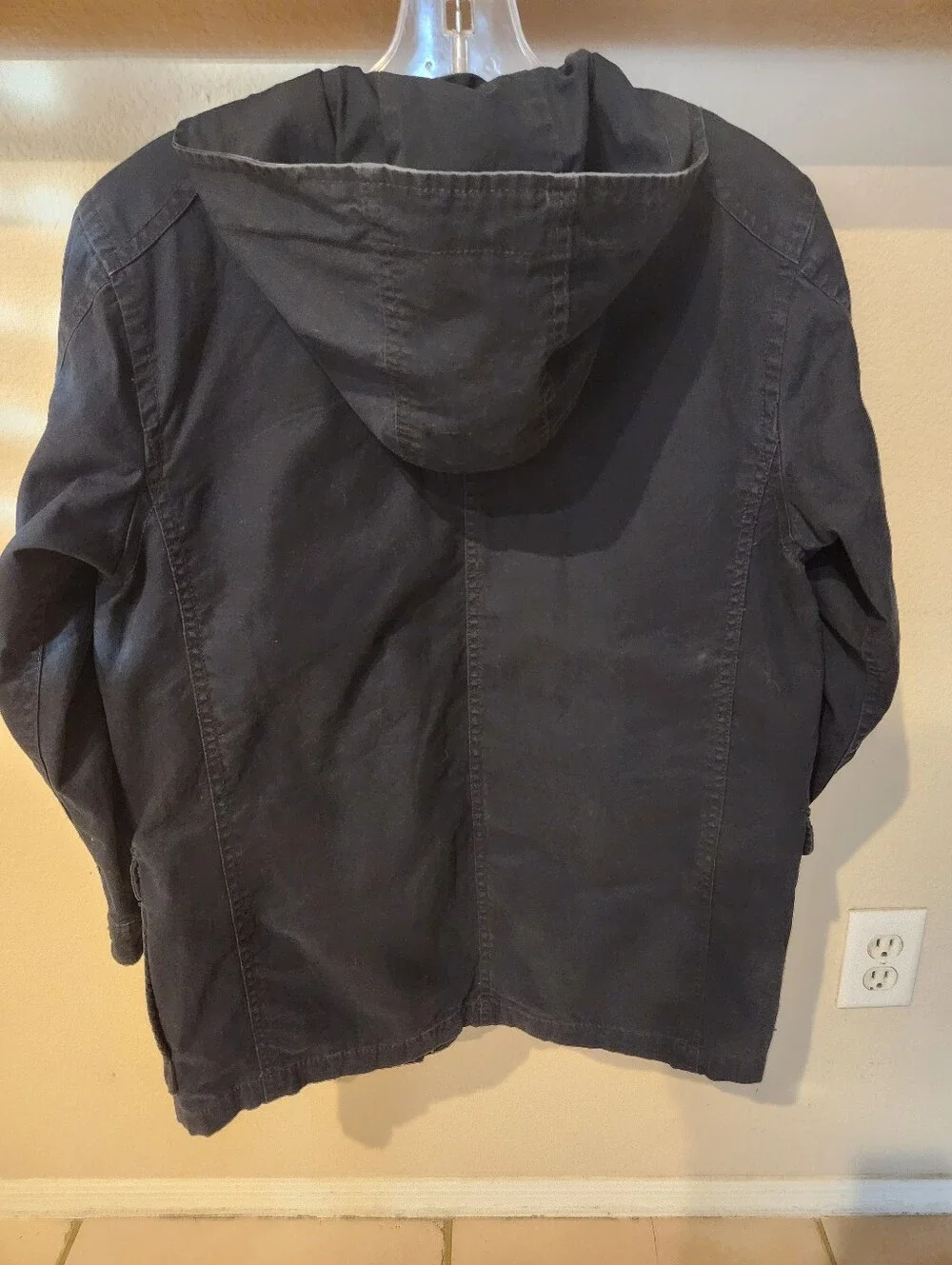 GAP Kids Dark Navy Hooded Field Jacket with Front Flap Pockets